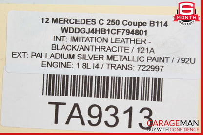 08-14 Mercedes W204 C250 C300 C350 Rear Shock Strut Coil Spring Set of 2 OEM