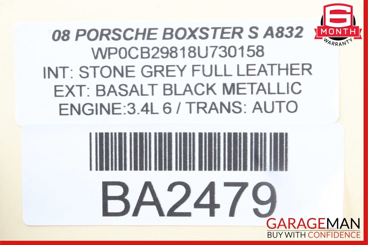 06-12 Porsche Boxster 987 Cayman 987 Front Right Suspension Lower Control Arm