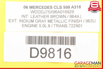 03-09 Mercedes W219 CLS500 E500 E550 Rear Trunk Fuse Relay Junction Box OEM