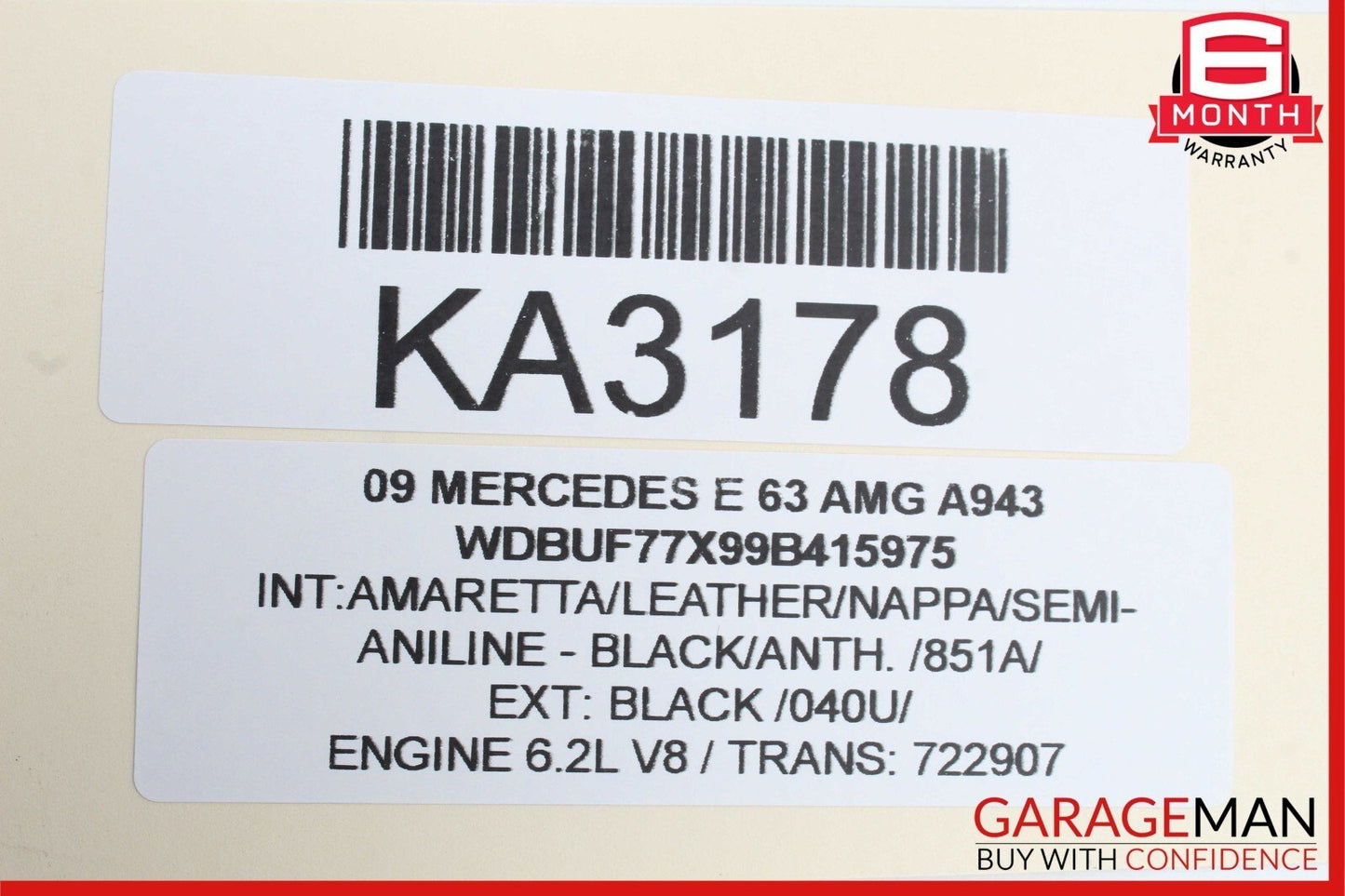 03-12 Mercedes SLK280 CLS500 E350 E63 Front Right Side Seat Control Module Unit