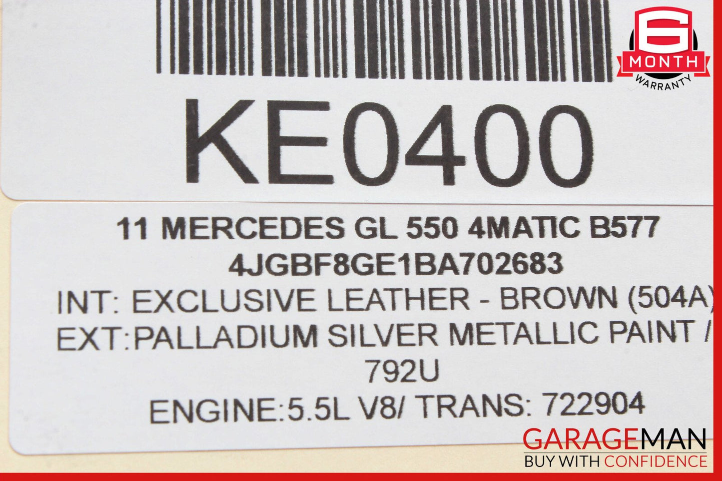 06-12 Mercedes X164 GL550 Rear A/C Heater Climate Control Switch OEM
