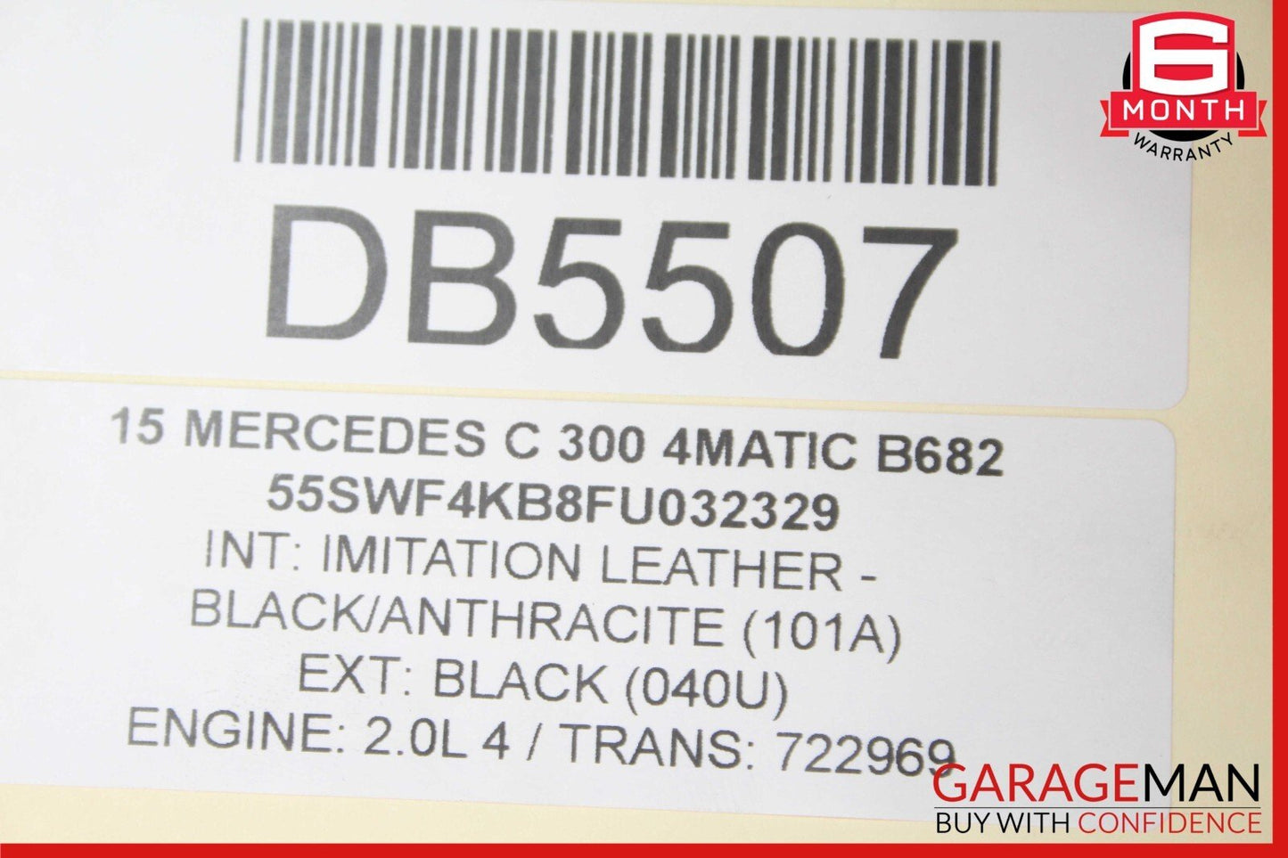 15-16 Mercedes W205 C300 C350e Front Right Side Interior Door Panel OEM