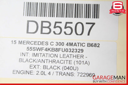 15-16 Mercedes W205 C300 C350e Front Right Side Interior Door Panel OEM