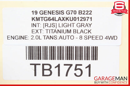 19-21 Genesis G70 AC A/C Air Conditioning Compressor OEM