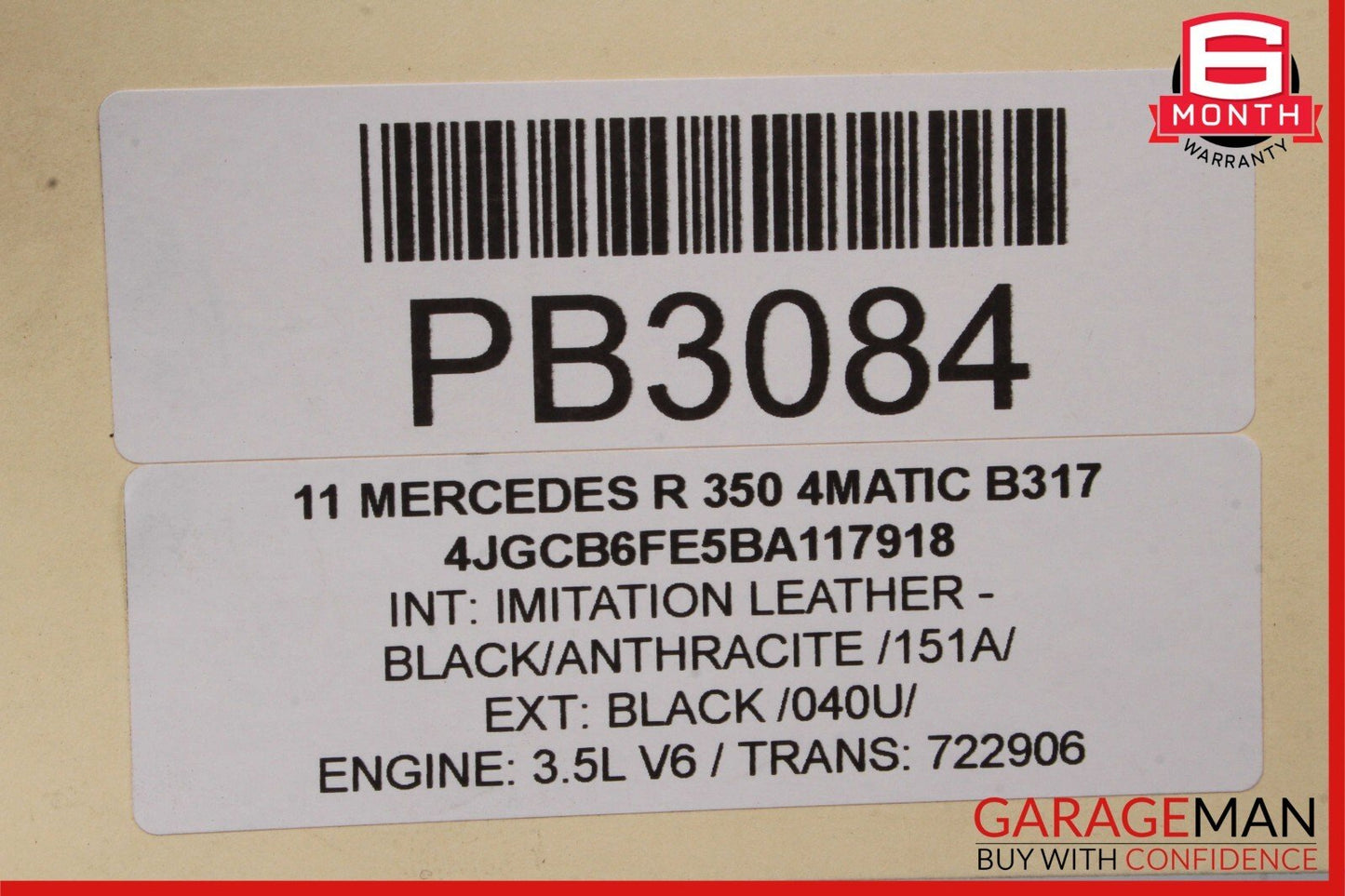 06-10 Mercedes W251 R320 R500 Front Bumper Reinforcement Impact Crash Rebar Bar