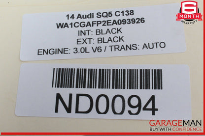 14-17 Audi SQ5 Rear Right Passenger Side Window Regulator Motor 8K0959812A OEM