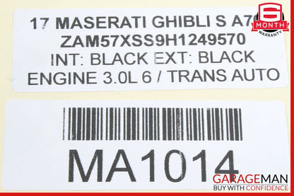 14-17 Maserati Ghibli Dash Headlight Ambient Light Switch Adjustment Control