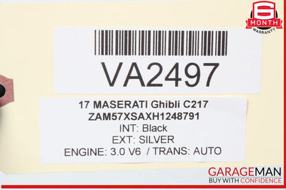 14-17 Maserati Ghibli Steering Column Combination Switch Assembly Black OEM