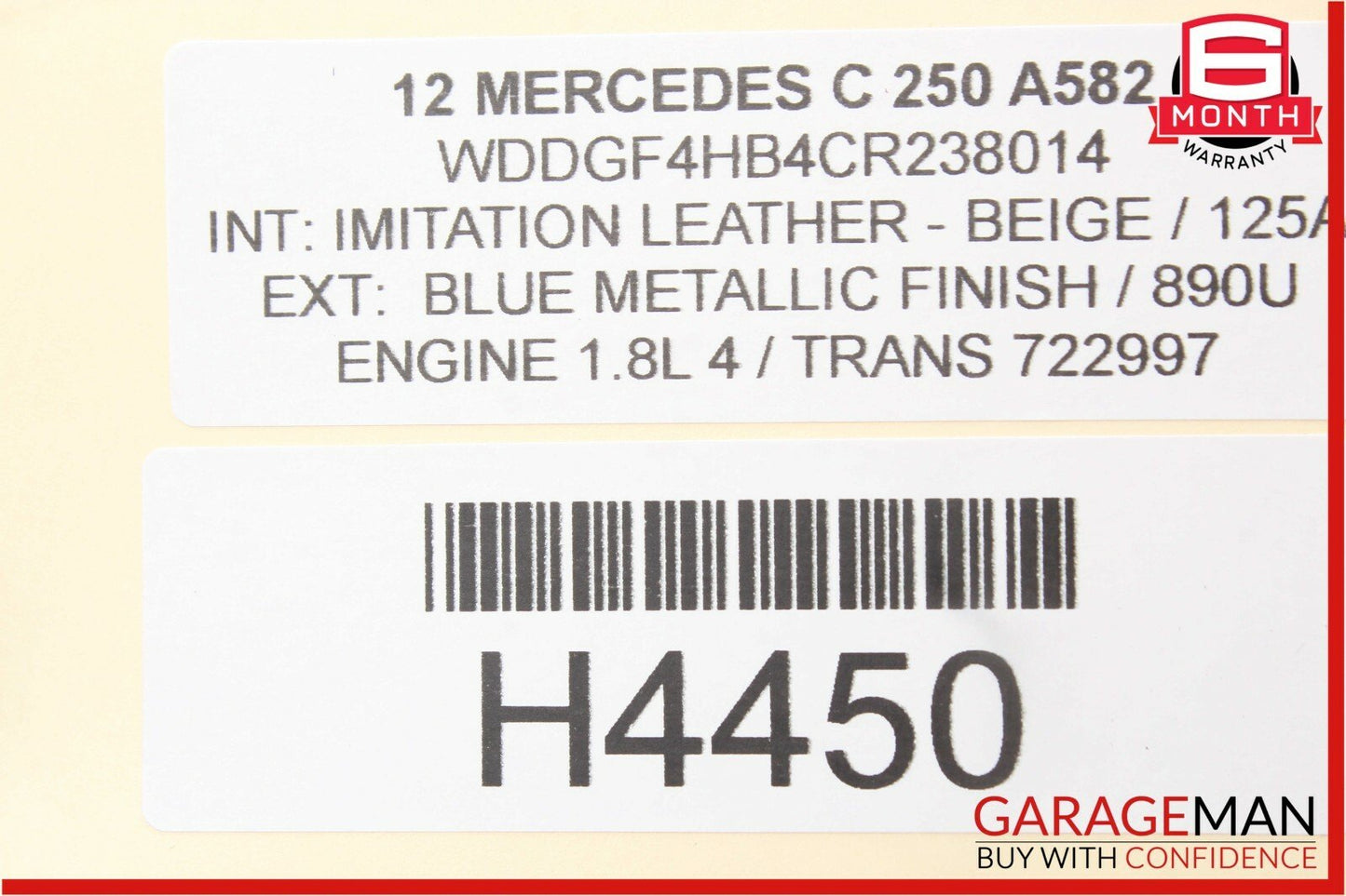 08-14 Mercedes W204 C250 C300 Sedan Rear Right Side Door Controller Module Unit
