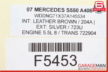 07-10 Mercedes W216 CL550 S600 Steering Column Control Switches Assembly Black