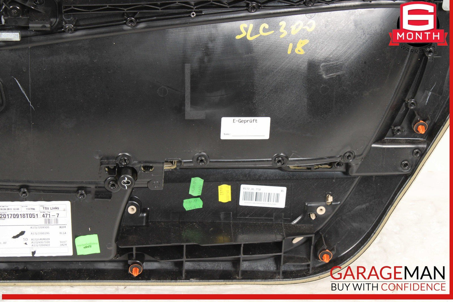 17-20 Mercedes R172 SLC300 SLC180 Left Driver Side Interior Door Panel OEM