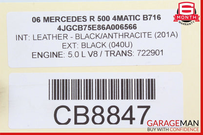 06-10 Mercedes W251 R500 R350 Rear Left Side Drive Axle CV Half Shaft Driveshaft