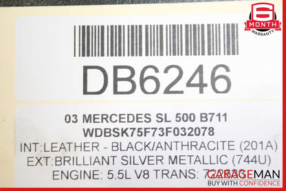 00-04 Mercedes CL500 SL500 Tranny Automatic Transmission 5G Tronic 722.633