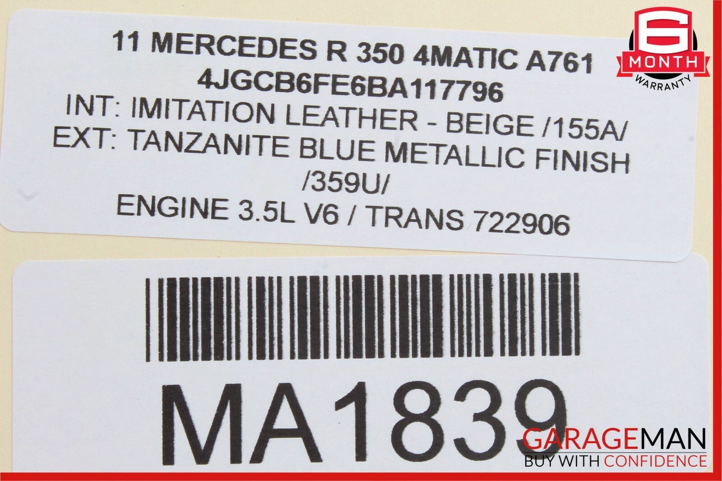 03-12 Mercedes W251 R350 E350 Seat Control Module Front Left 2118704785 OEM