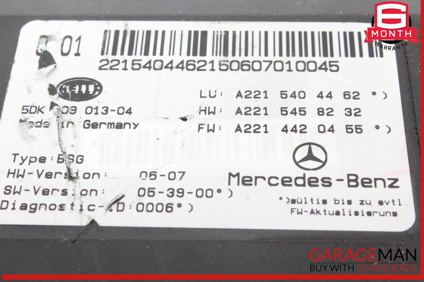 07-13 Mercedes W221 S550 CL550 Electric Power Supply Control Fuse Box Module OEM