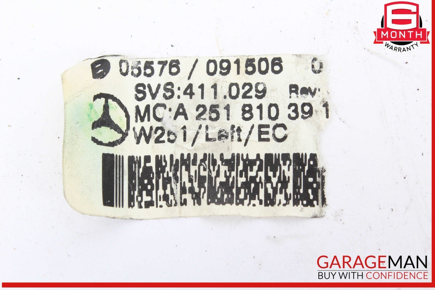 06-10 Mercedes W251 R500 R350 R550 Front Left Side Door Rear View Mirro Black