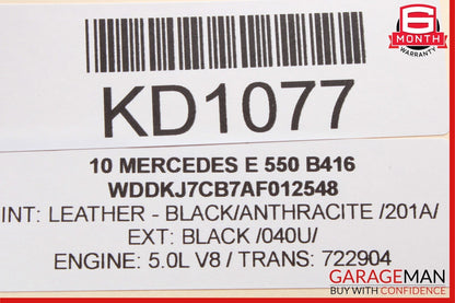 10-13 Mercedes W207 E350 E550 Coupe Right Side Exterior Door Handle Assy Black
