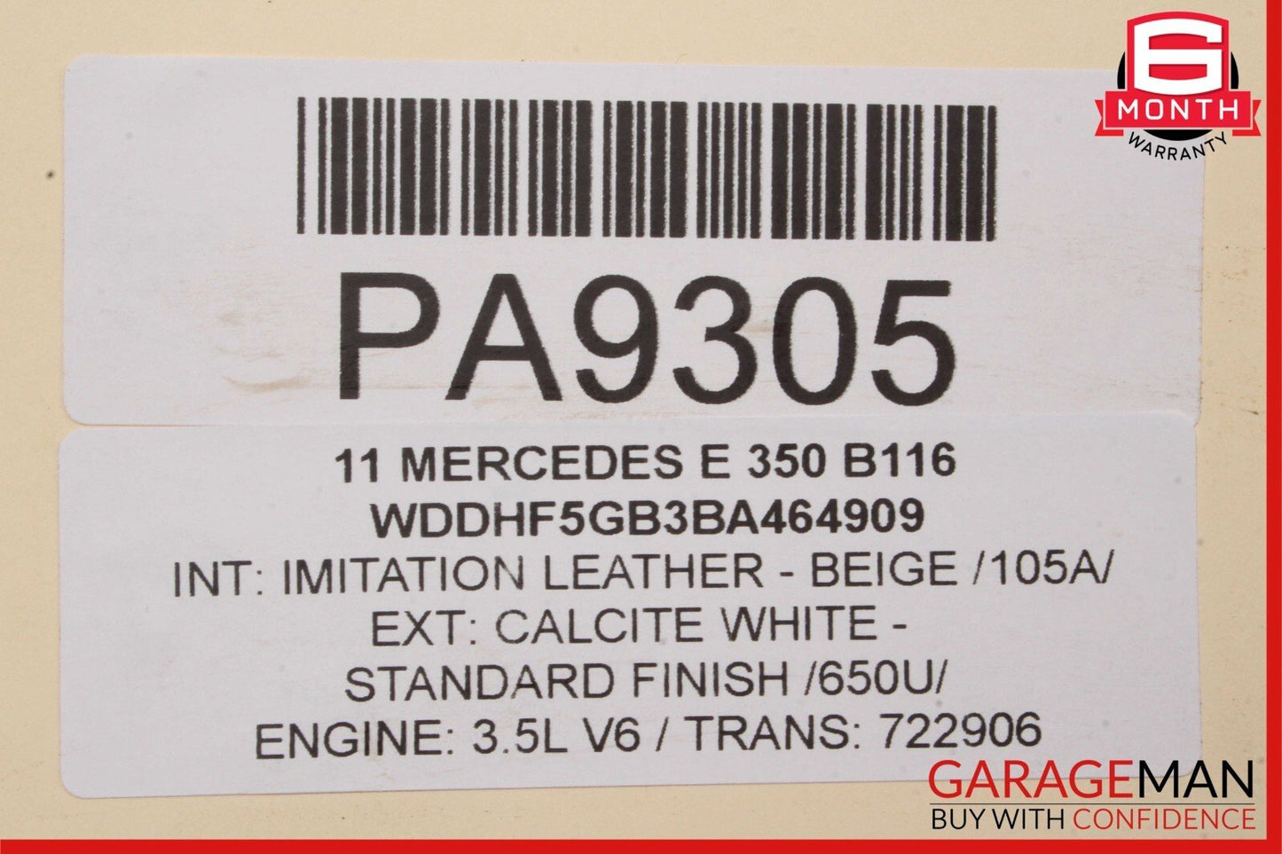 08-18 Mercedes E350 C300 E250 Engine Radiator Cooling Fan Motor Shroud Assembly