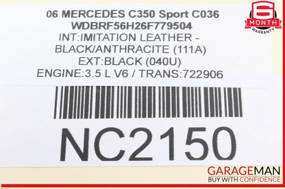 01-07 Mercedes W203 C350 Sport CLK500 Anti Theft Alarm Module 2118209126 OEM