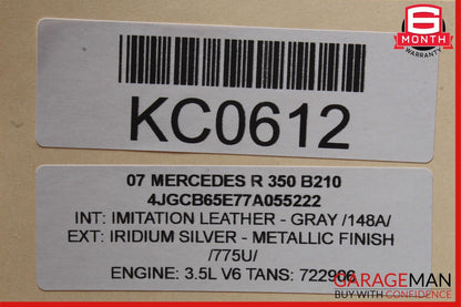06-12 Mercedes W251 R350 ML550 Rear Left Side Exterior Door Handle OEM