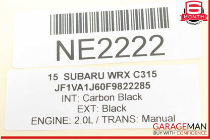 15-18 Subaru WRX Rear Left Driver Side Upper Control Arm 20252FJ030 OEM