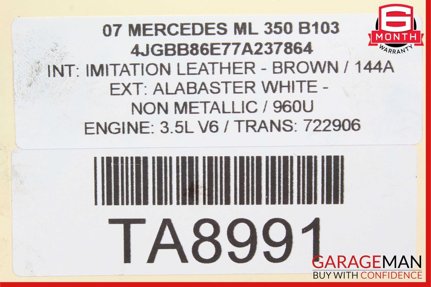 06-09 Mercedes W164 ML350 Front Left & Right Side Brake Caliper Calipers Set OEM