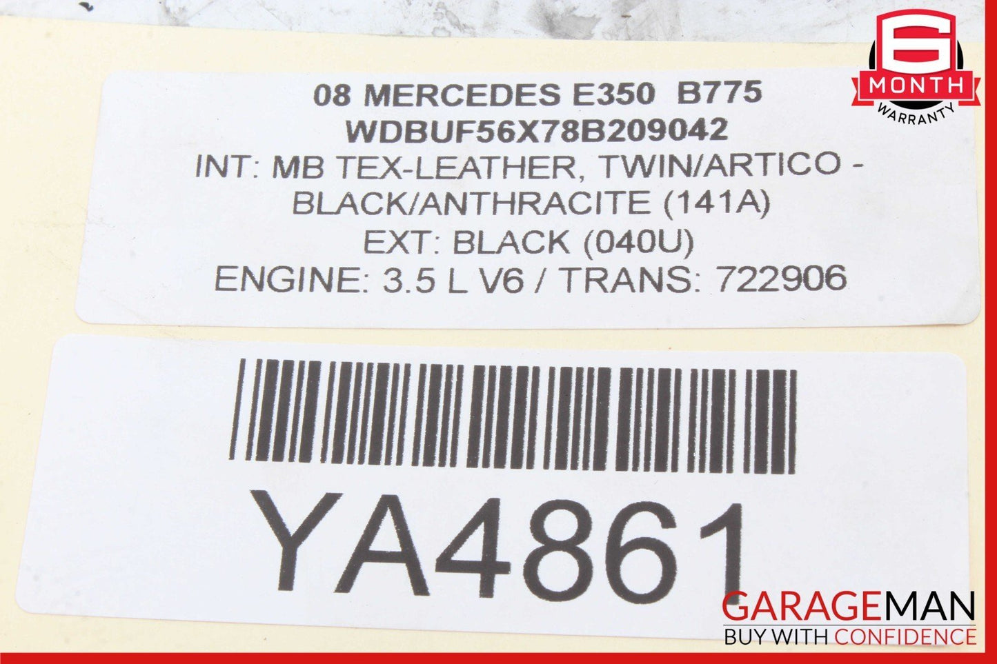03-11 Mercedes W211 E350 C350 SLK350 Bosch Engine Starter Motor 0061515901 OEM