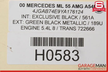 98-05 Mercedes W163 ML350 ML55 AMG Rear Left Driver Side Lower Control Arm