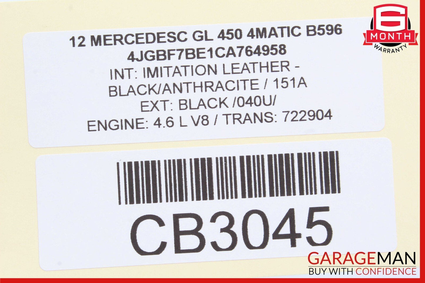 06-12 Mercedes W164 ML350 GL450 Rear Right / Left Side Tie Rod Upper Control Arm