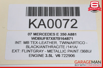 03-09 Mercedes W211 E350 E320 E63 AMG Rear Left Side Door Control Module Unit