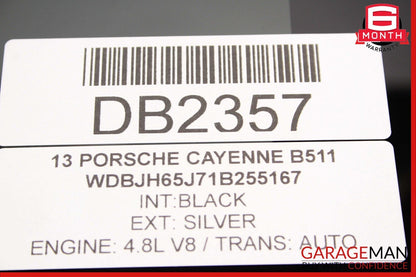 11-17 Porsche Cayenne 958 RearUpper Sunroof Sun Roof Glass Window Panel OEM