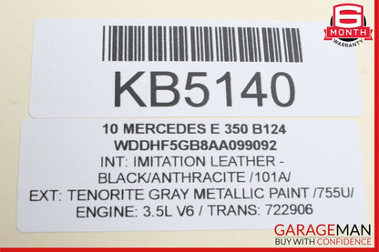 10-13 Mercedes W212 E500 E350 Front or Rear Right Exterior Door Handle Gray