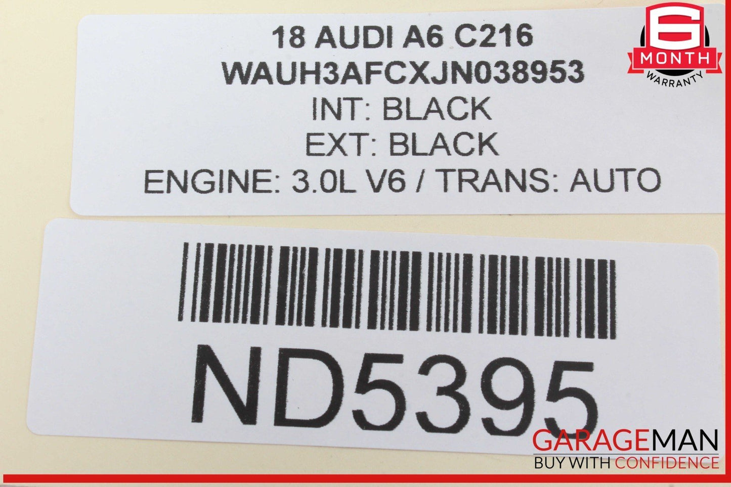 12-18 Audi A6 SQ5 Rear Right Passenger Side Window Regulator Motor 8K0959812A