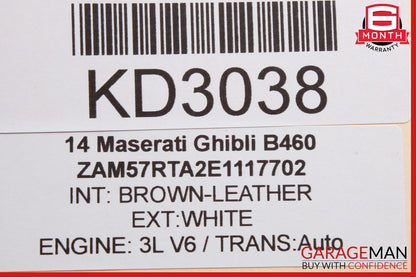14-17 Maserati Ghibli ABS Anti Lock Brake Hydraulic Pump Module 2265106516 OEM