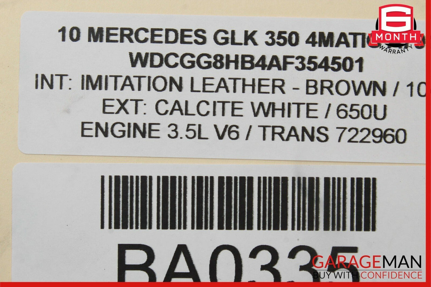 09-15 Mercedes X204 GLK350 Rear Left / Right Side Upper Rearward Control Arm