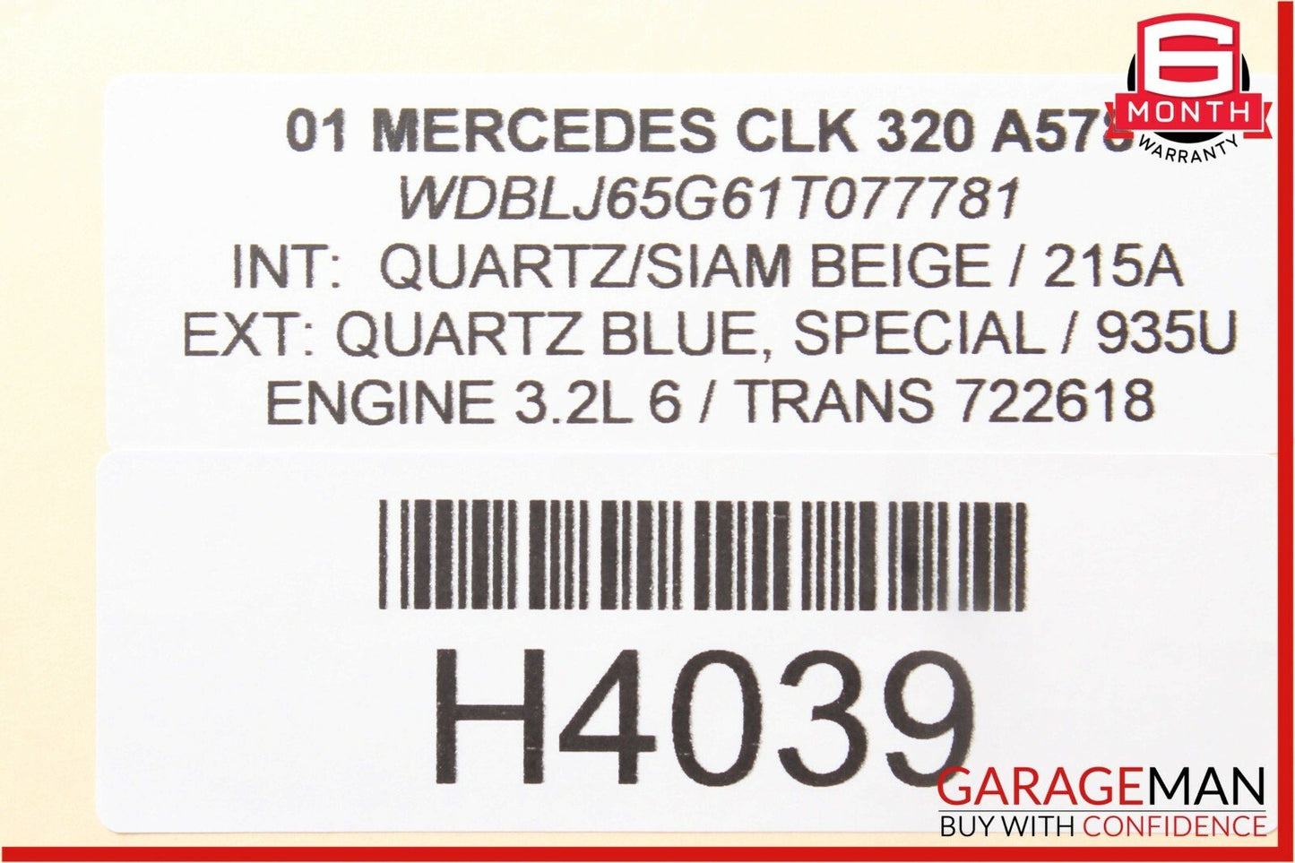 98-03 Mercedes W208 CLK320 CLK55 AMG Alarm Control Module 2028207426 OEM