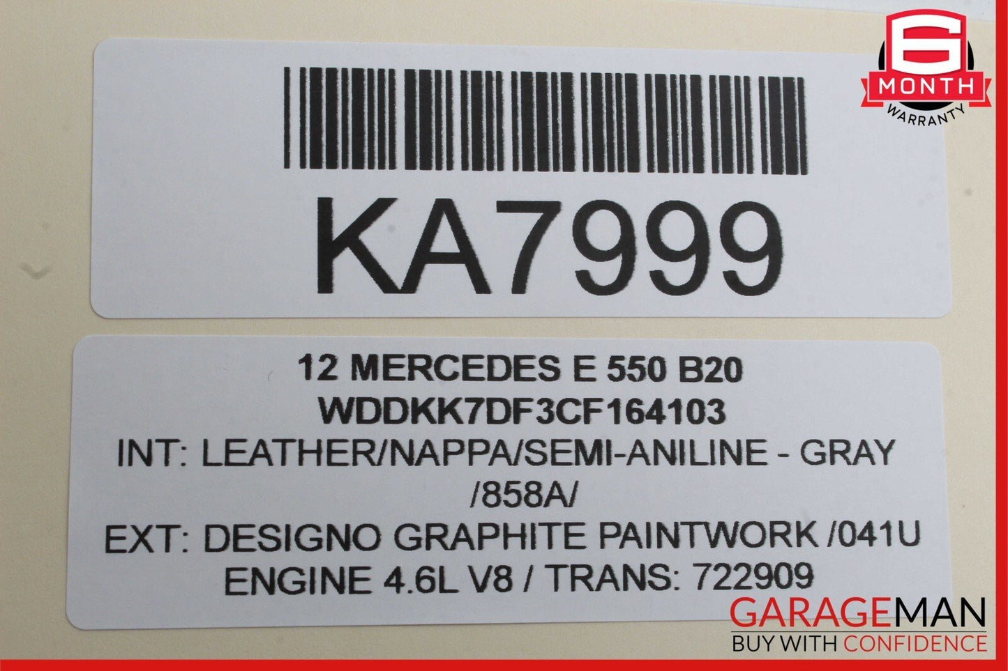 10-13 Mercedes W212 E550 CLS550 Parking Rear View Backup Back Up Camera OEM