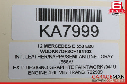 10-13 Mercedes W212 E550 CLS550 Parking Rear View Backup Back Up Camera OEM