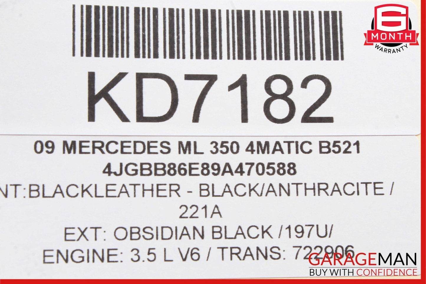 06-13 Mercedes X164 GL550 R350 Gas Throttle Accelerator Pedal