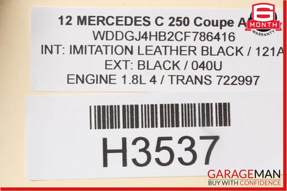 08-15 Mercedes W204 C250 Trunk Lid Lock Latch Actuator w/ Cylinder Mechanism OEM