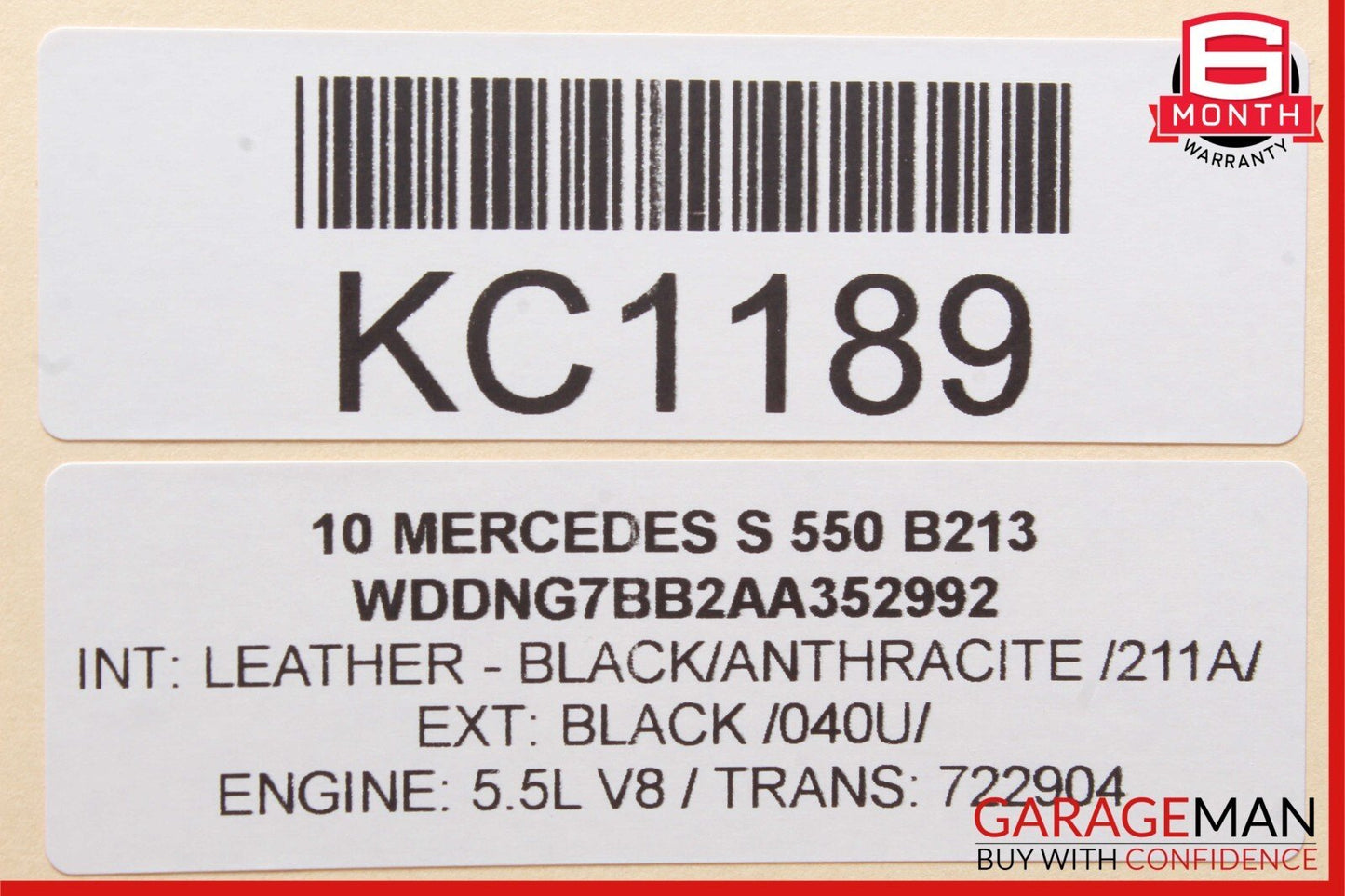 07-13 Mercedes W221 S350 S550 Front Left Side Door Tweeter Speaker Cover Black