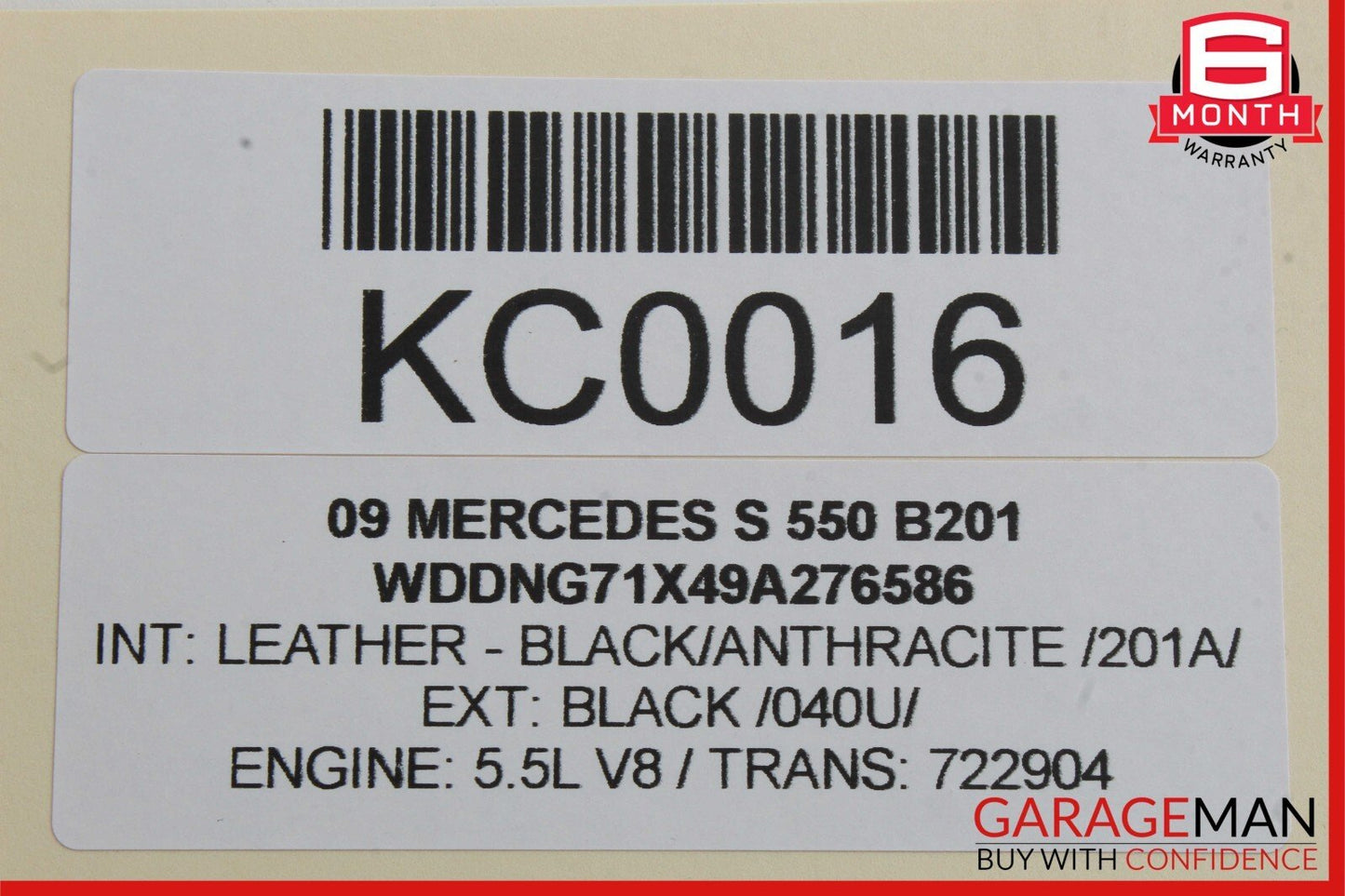 07-13 Mercedes W221 S550 S63 Rear Left Door Lock Latch Actuator Keyless Go OEM
