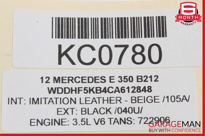 10-13 Mercedes W212 E350 Dashboard Dash Wood Trim Cover Molding Panel Assembly