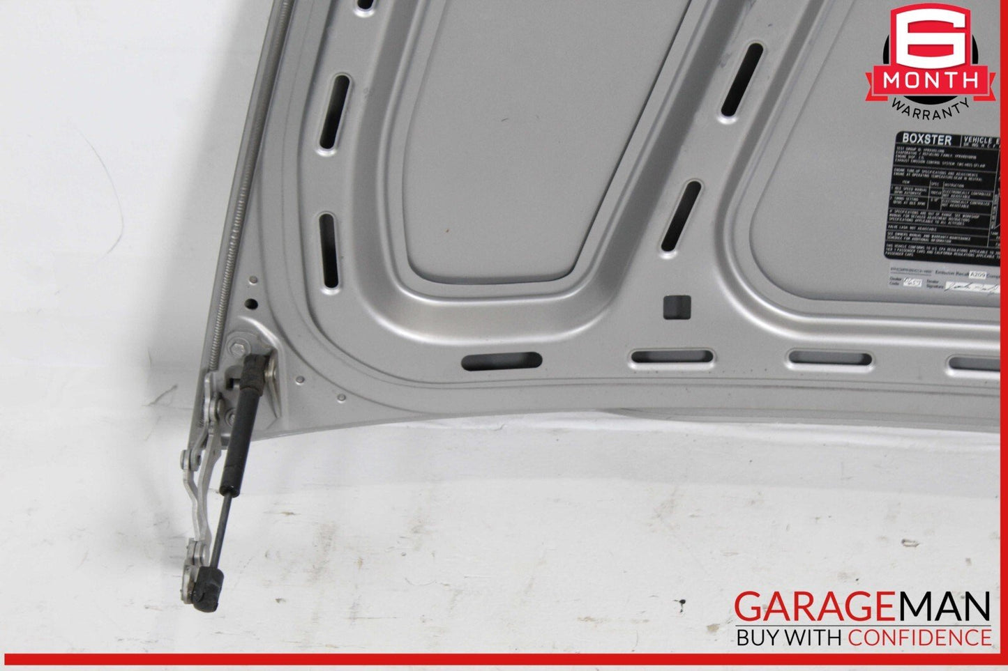 05-12 Porsche Boxster S 987 Rear Hood Bonnet Deck Lid Cover Silver OEM
