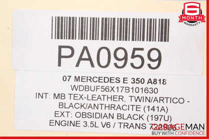 03-09 Mercedes W211 E350 Front Left Hood Bonnet Hinge Support Bracket Black