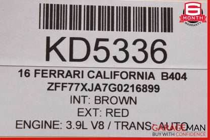 15-18 Ferrari California T Speedometer Head Cluster w/ Trim & Upper Column Cover