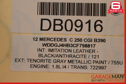 08-14 Mercedes W204 C250 Front Bumper Reinforcement Bracket Crash Rebar Assy