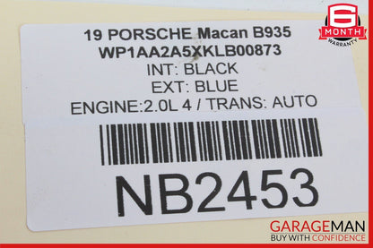 15-24 Porsche Macan 95B Rear Right Passenger Side Knuckle Spindle OEM