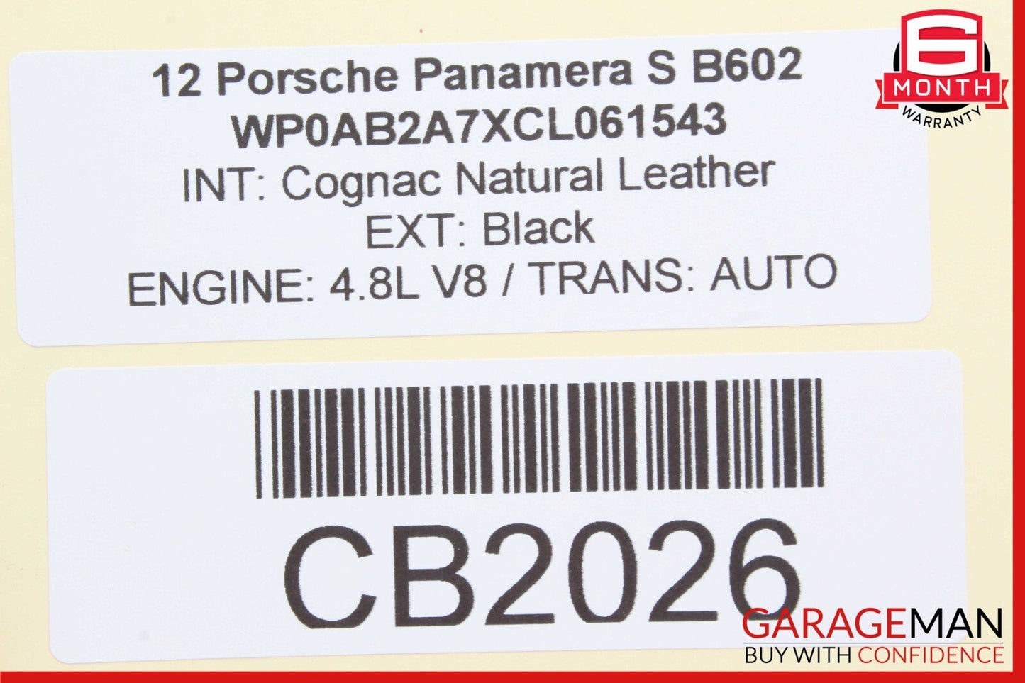 10-16 Porsche Panamera 970 Center Console Rear Lock Seat Heat Switch Control