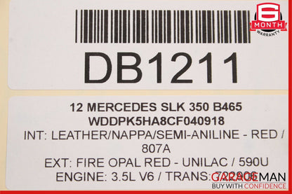 12-16 Mercedes R172 SLK250 SLK350 Right Passenger Interior Door Panel OEM
